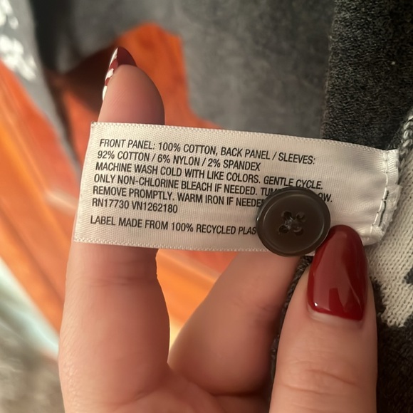 Leopard print button up cardigan NorthCrestdifan size large Merona - Picture 3 of 4